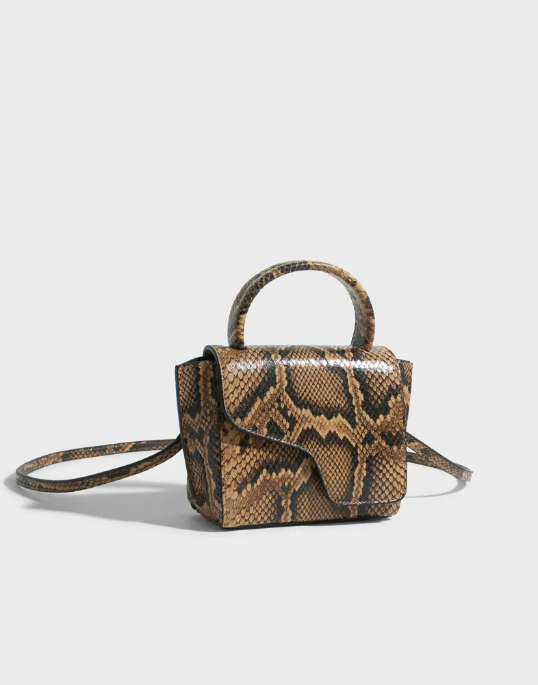 Nellie Handbag with Snake Print Straps
