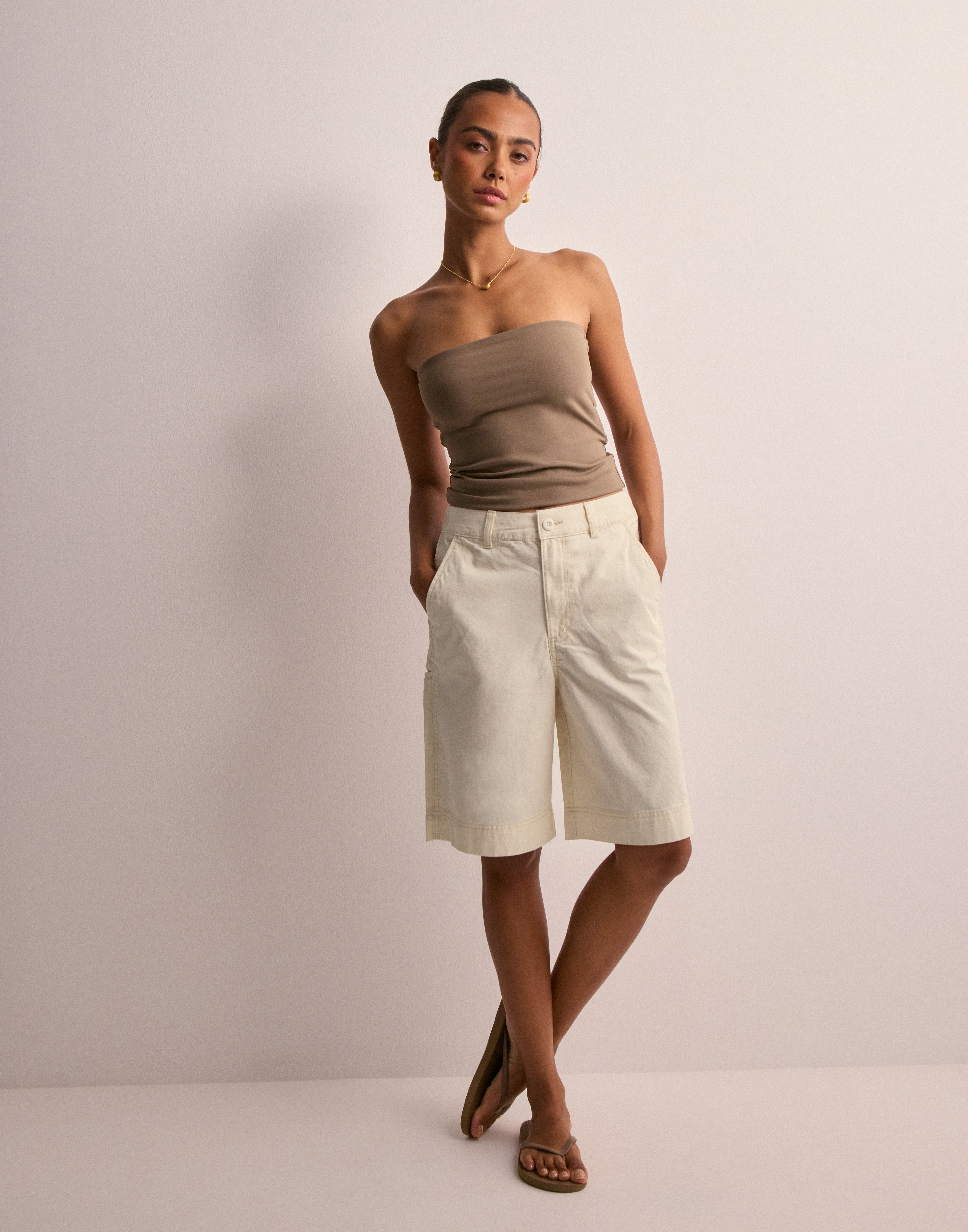 JJXX - Beige - Jxhannah Rlx Long Hw Shorts Pnt