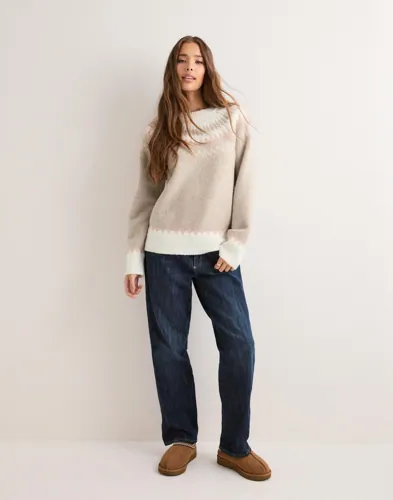 Nelly Jacquard Knit Sweater stickade tröjor dam – bild 2