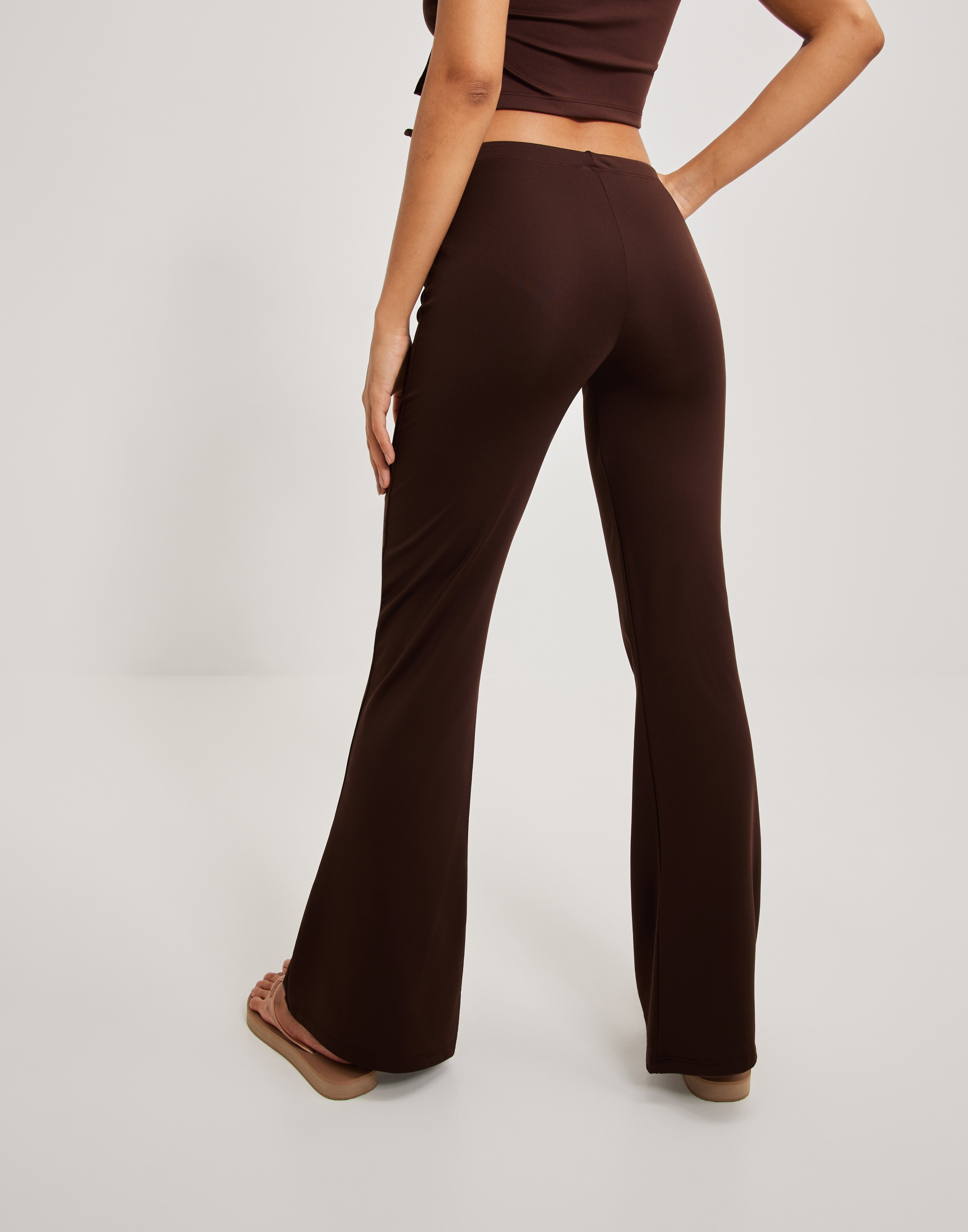Buy Nelly Jazzy Flare Pants - Brown | Nelly.com