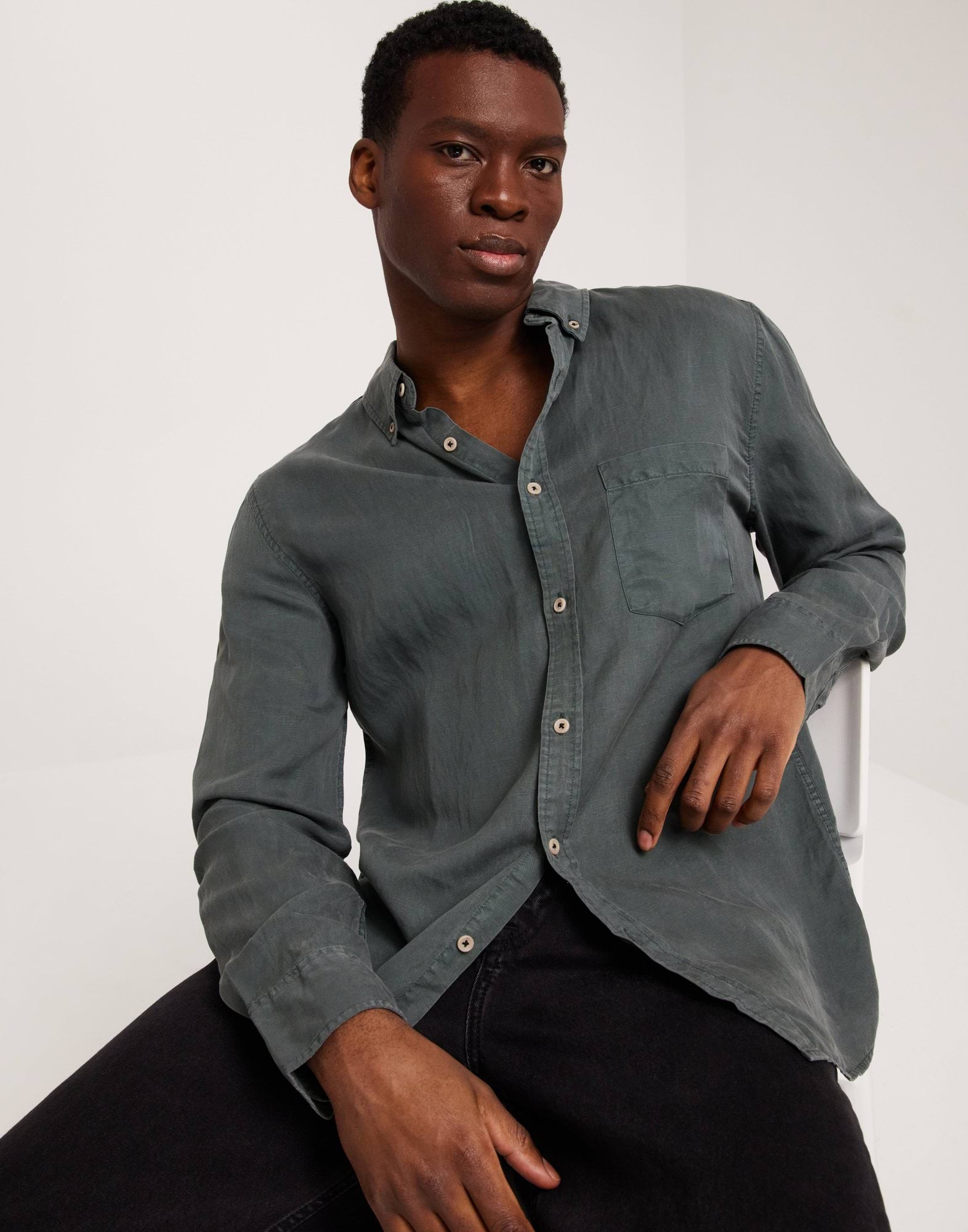 CURTIS TENCEL LS SHIRT