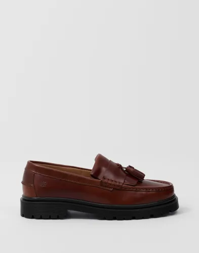 Playboy Baker brun loafer med rund tå och låg sula
