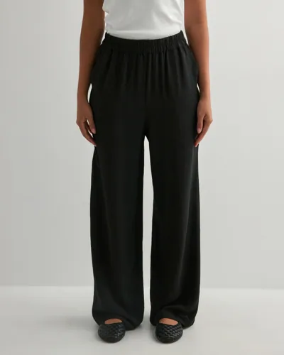 Pieces - Sort - Pctiffany Hw Wide Pants Wvn Noos Bc