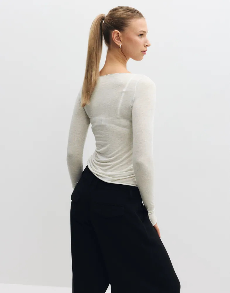 Hunkemöller Top Ls Boatneck Intimates underställ dam – bild 3