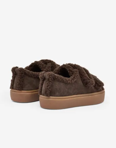 INUIKII Shearling Low Velcro låga sneakers dam – bild 5