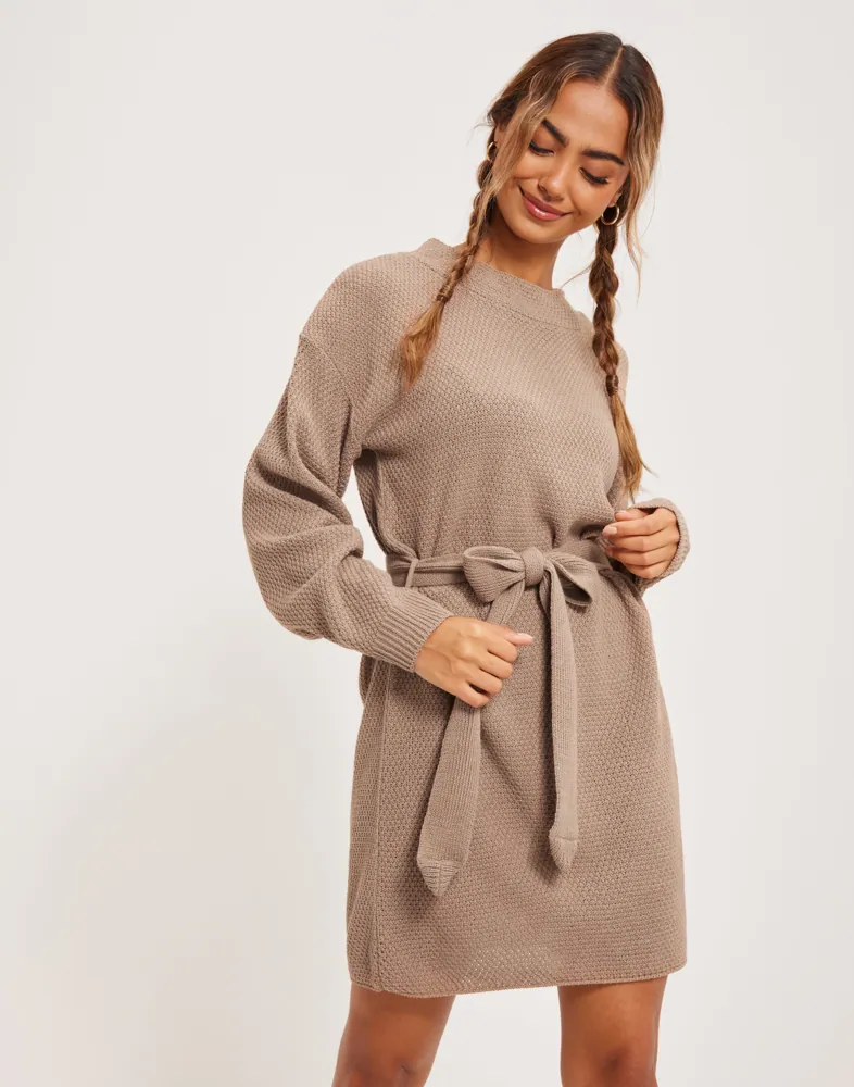 cassie open knit mini dress Cassie slit  Shopudda