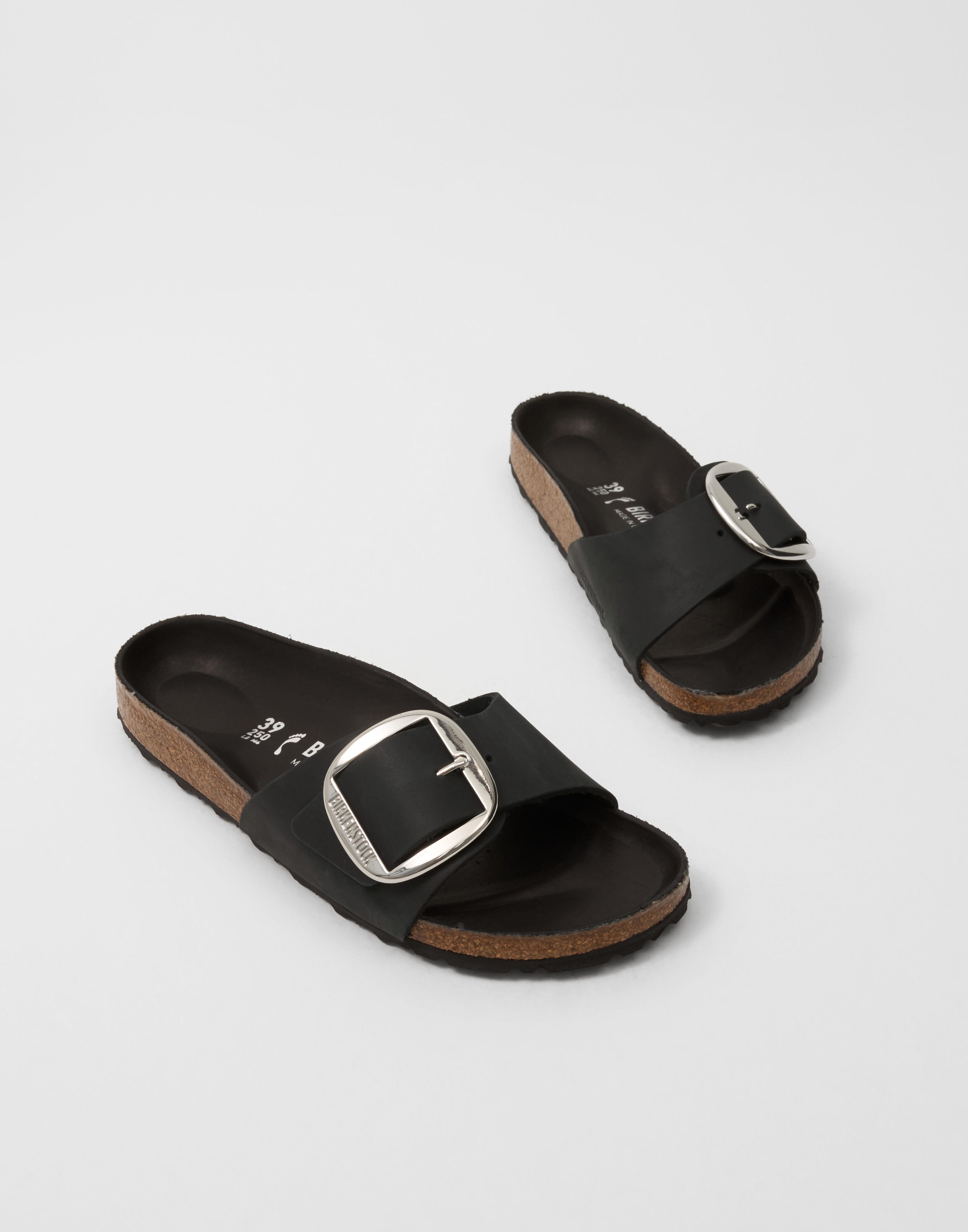 Buy Birkenstock Madrid Big Buckle - Black | Nelly.com