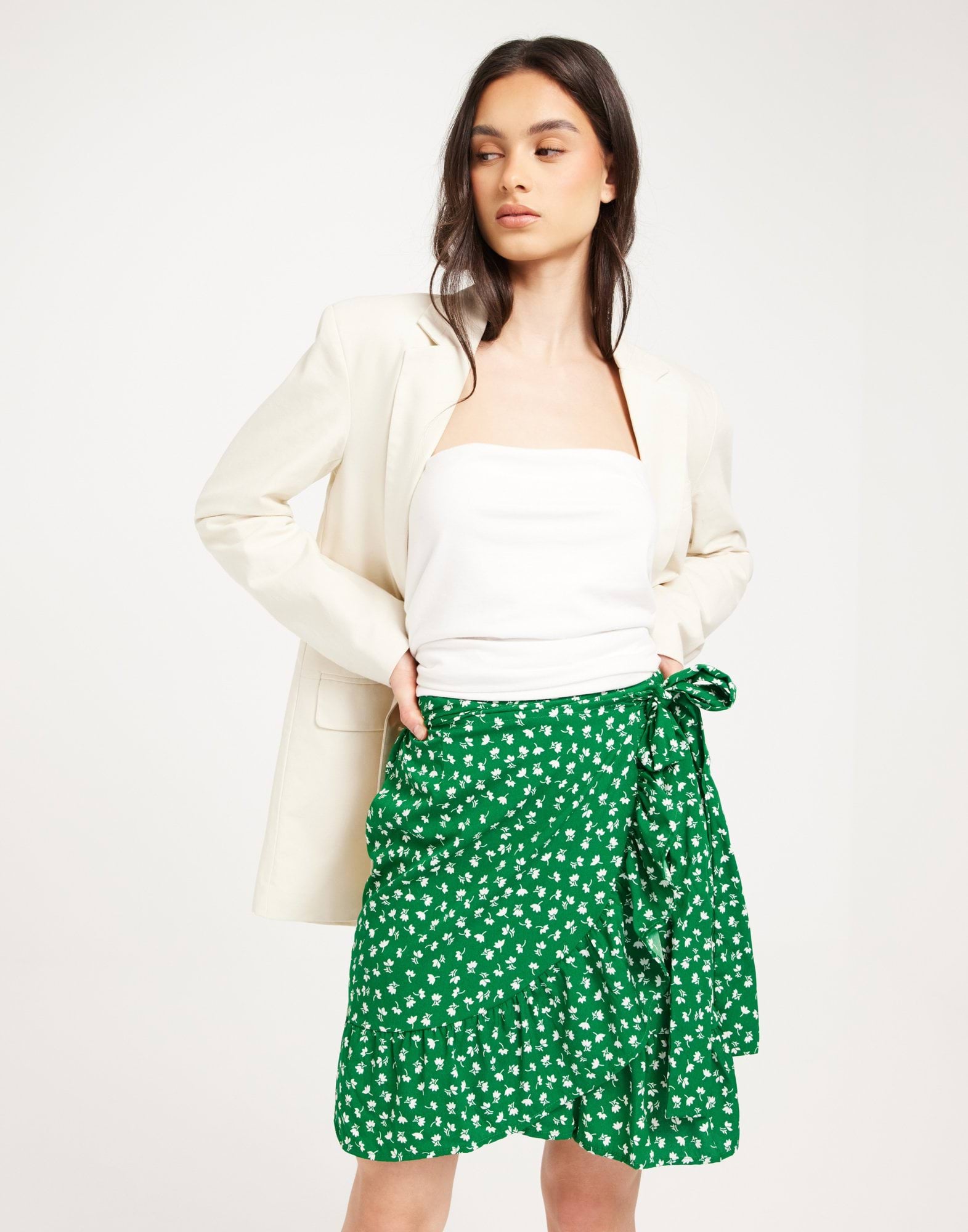 ONLOLIVIA WRAP SKIRT WVN NOOS