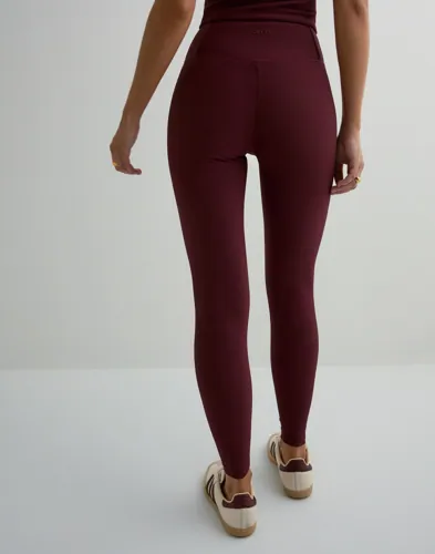 Aim'n - Rød - Ribbed Performance Tights