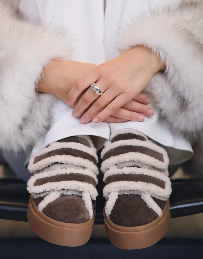 Shearling Low Velcro