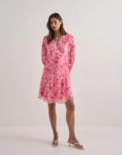 Vero Moda - Pink - Vmsmilla L/S Detail Short Wrap Dres