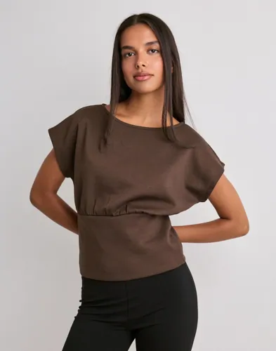 Vero Moda - Brun - Vmsmilla Sl Waist Top Jrs Exp
