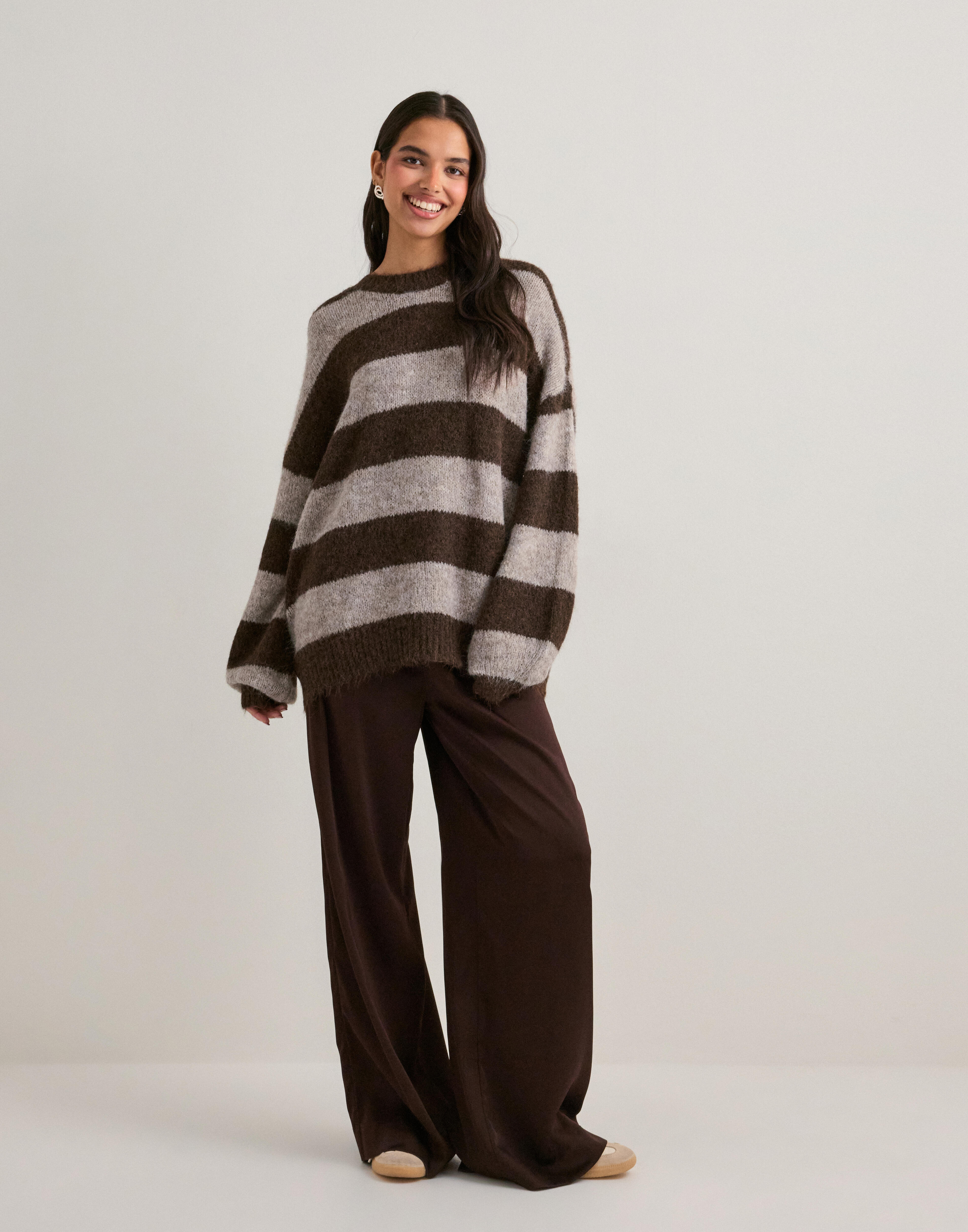 Pieces PCNANCY LS LOOSE ROLL NECK NOOS BC - Jersey de punto - mint