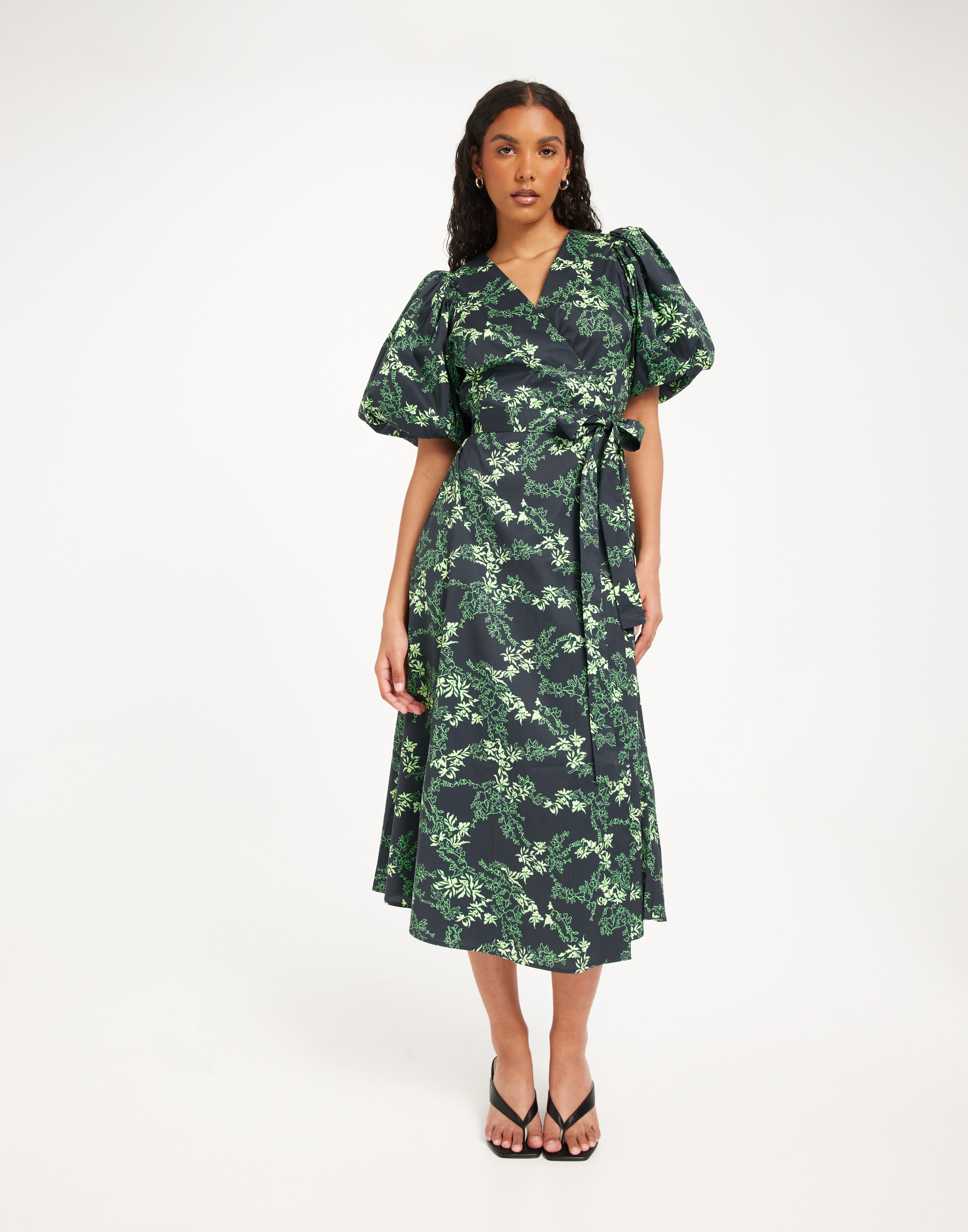 Buy Gestuz OmaiaGZ P wrap dress Green Nelly