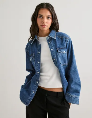 MALINA Anthea Fitted Waist Denim Shirt skjortor dam – bild 2