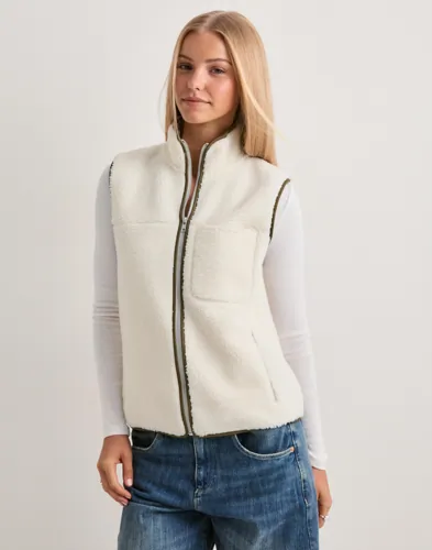 Nelly - Vit - Polar Fleece Vest