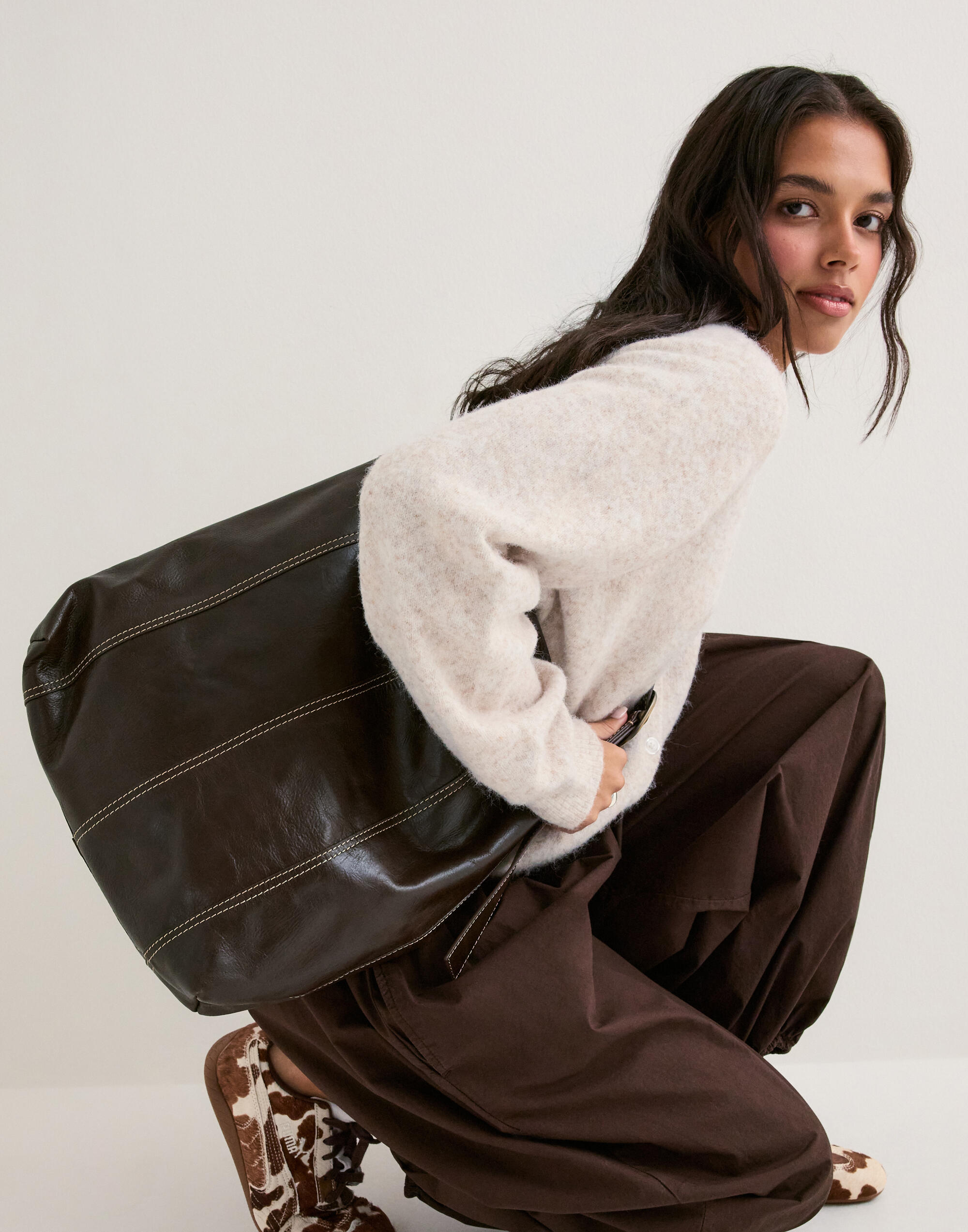 Buy BECKSÖNDERGAARD Panel Mae Buckle Bag - Chocolate Torte | Nelly.com