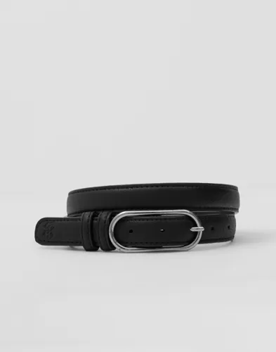 BECKSÖNDERGAARD - Sort - Grain Nola Leather Belt