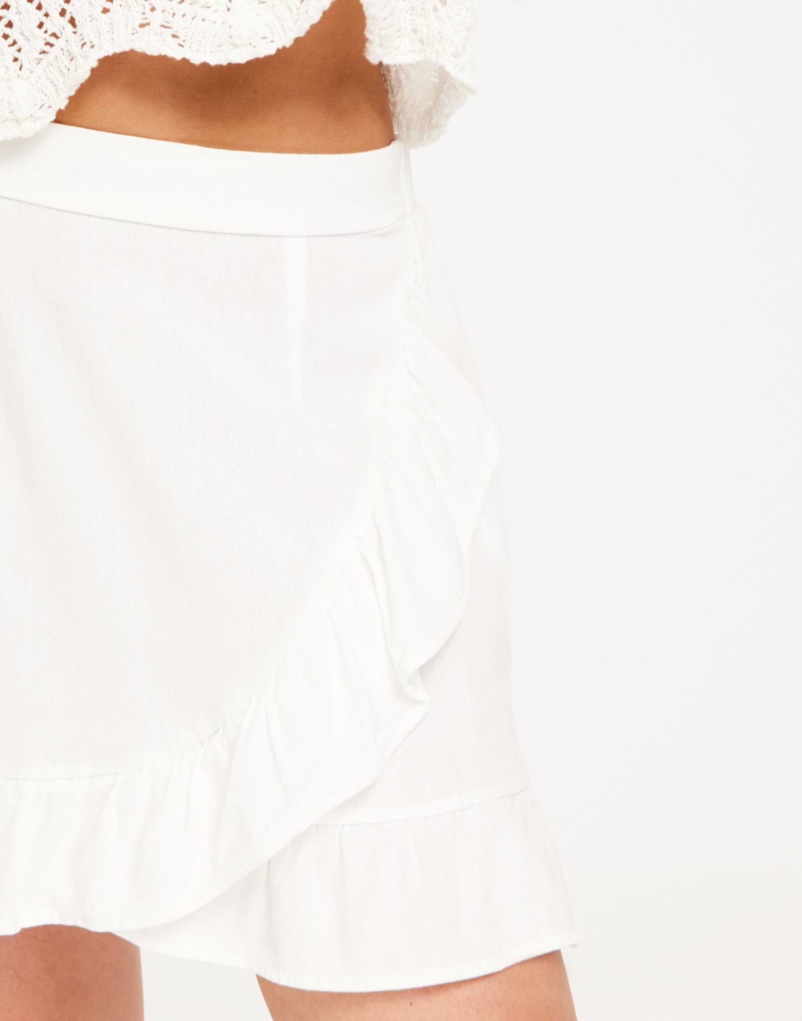 Vmmymilo High Waist 7 8 Skirt Silver Lining