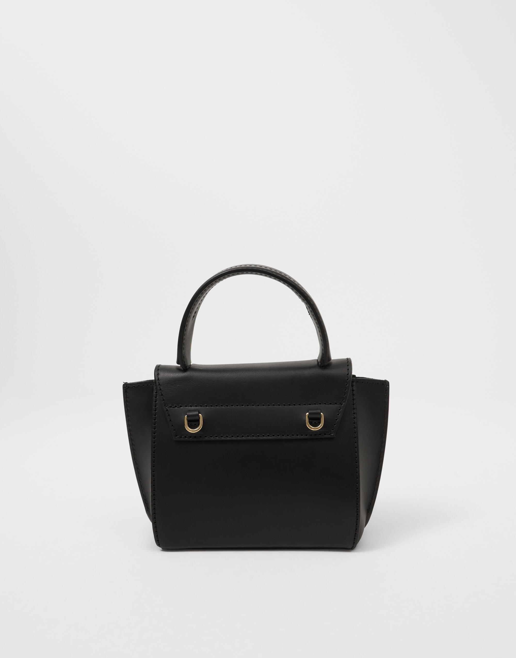Buy ATP ATELIER Montalcino Leather Mini Handbag - Svart | Nelly.com