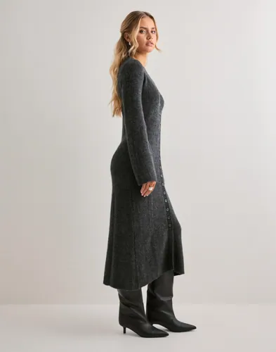 Vmfia Ls V-Neck Calf Dress Sb 2