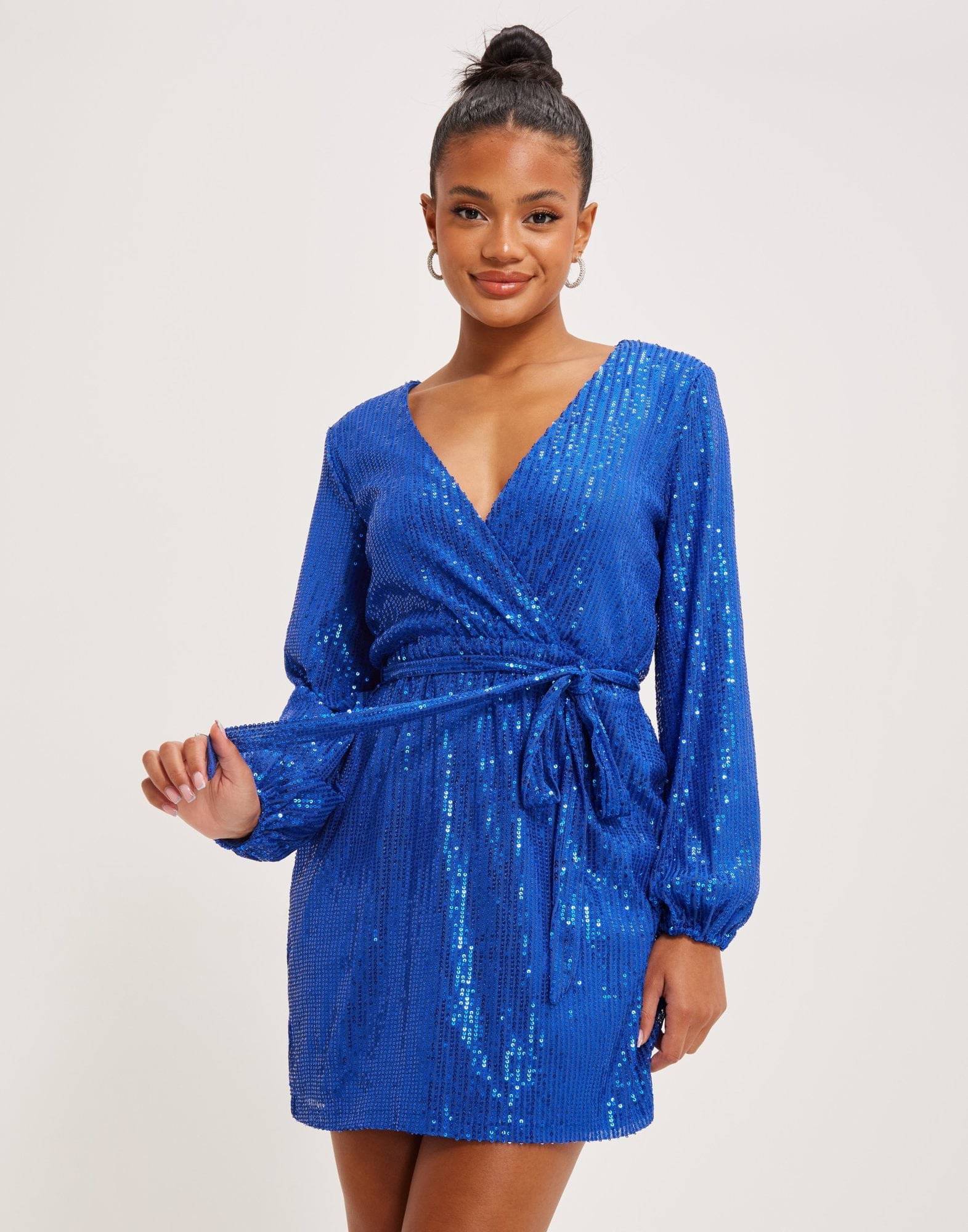 Sparkle Wrap Dress