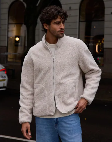 Que Sera Sera Pete Pile Jacket Vårjackor Beige