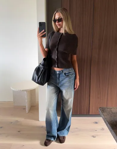 Nelly - Blå - Baggy Jeans
