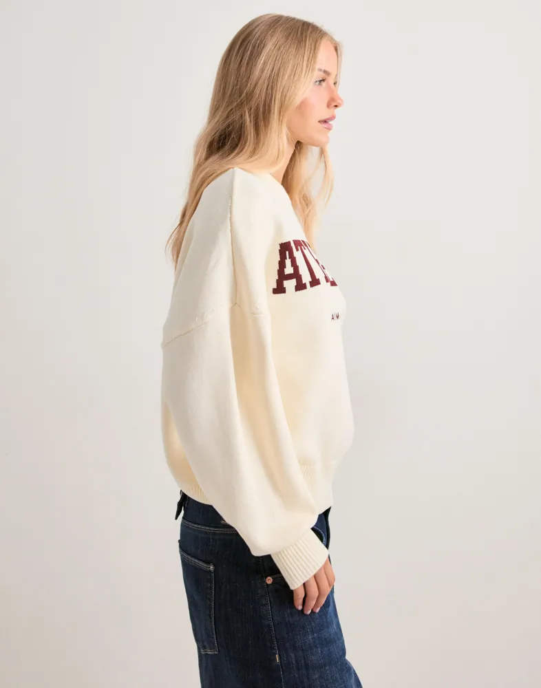 Aimn Athletic Knit Sweatshirt dam – bild 2