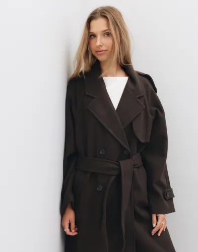 ONLY Onldear-Trillion Long Belt Coat Pnt tunna kappor dam – bild 2