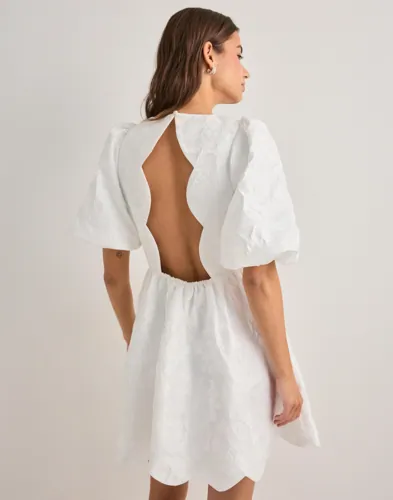 MALINA Elina scallop detail mini dress korta klänningar dam – bild 3