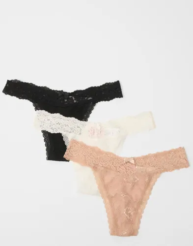 Hunkemöller - Mønstret - 3-Pack Madison Ulv String