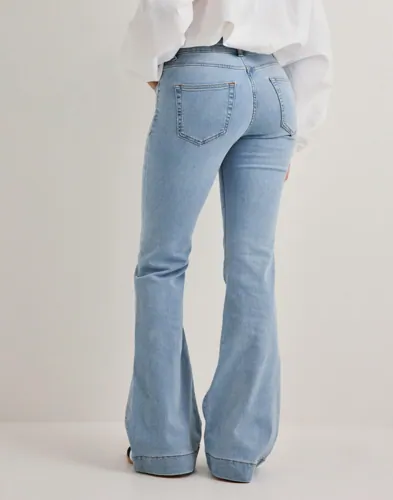 Only - Blå - Onlblush Md Retro Flared Dnm DIA322