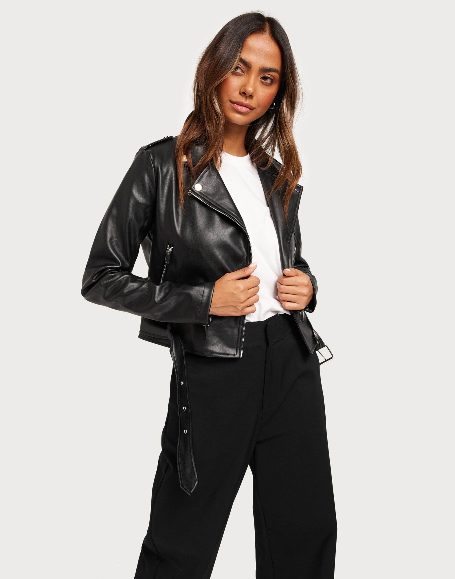 Classic PU Biker Jacket