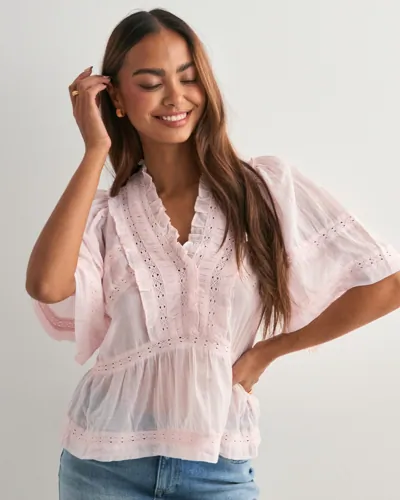 Neo Noir - Pink - Evienne S Voile Top