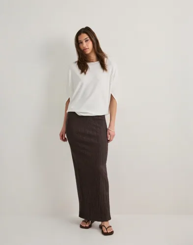 Only - Brun - Onlella Long Slit Skirt Cs Jrs