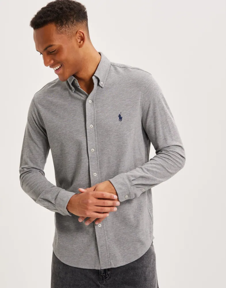 Buy Polo Ralph Lauren Featherweight Mesh Shirt Heather NLYMAN