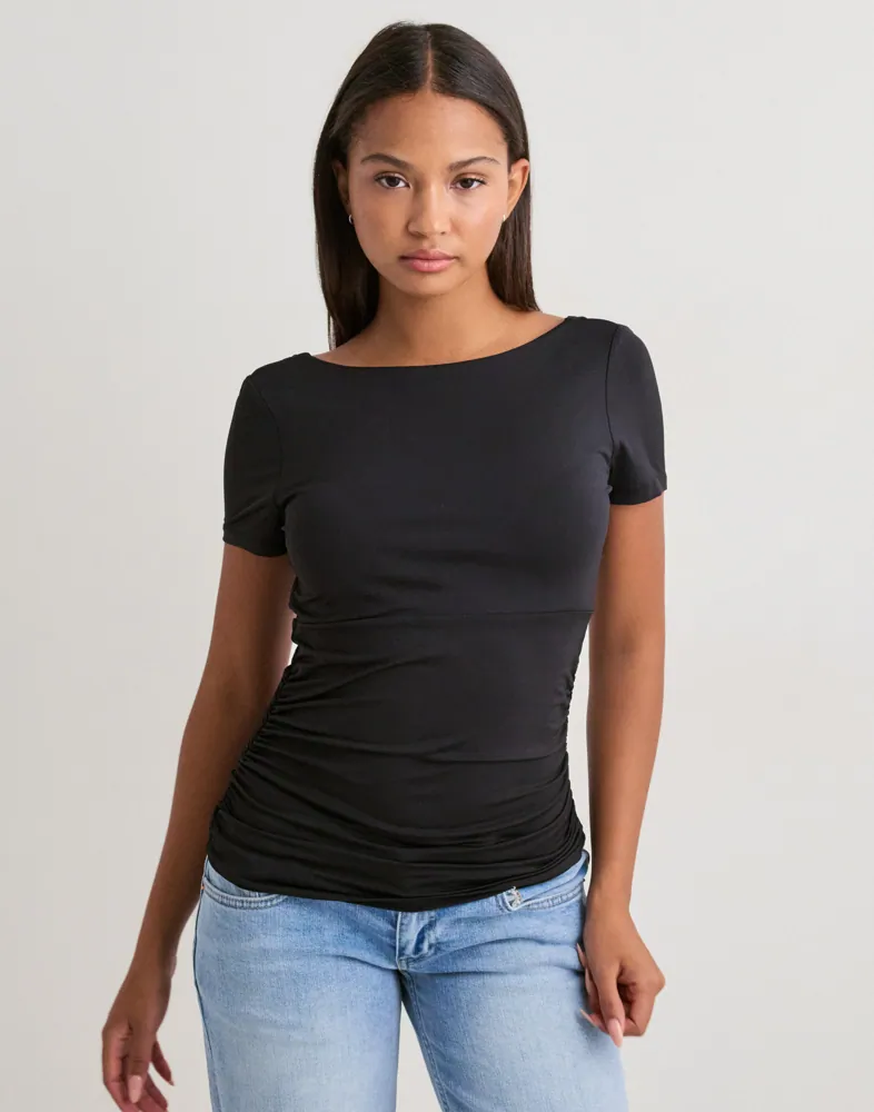 Onlevelyn S/S Boatneck Top Jrs
