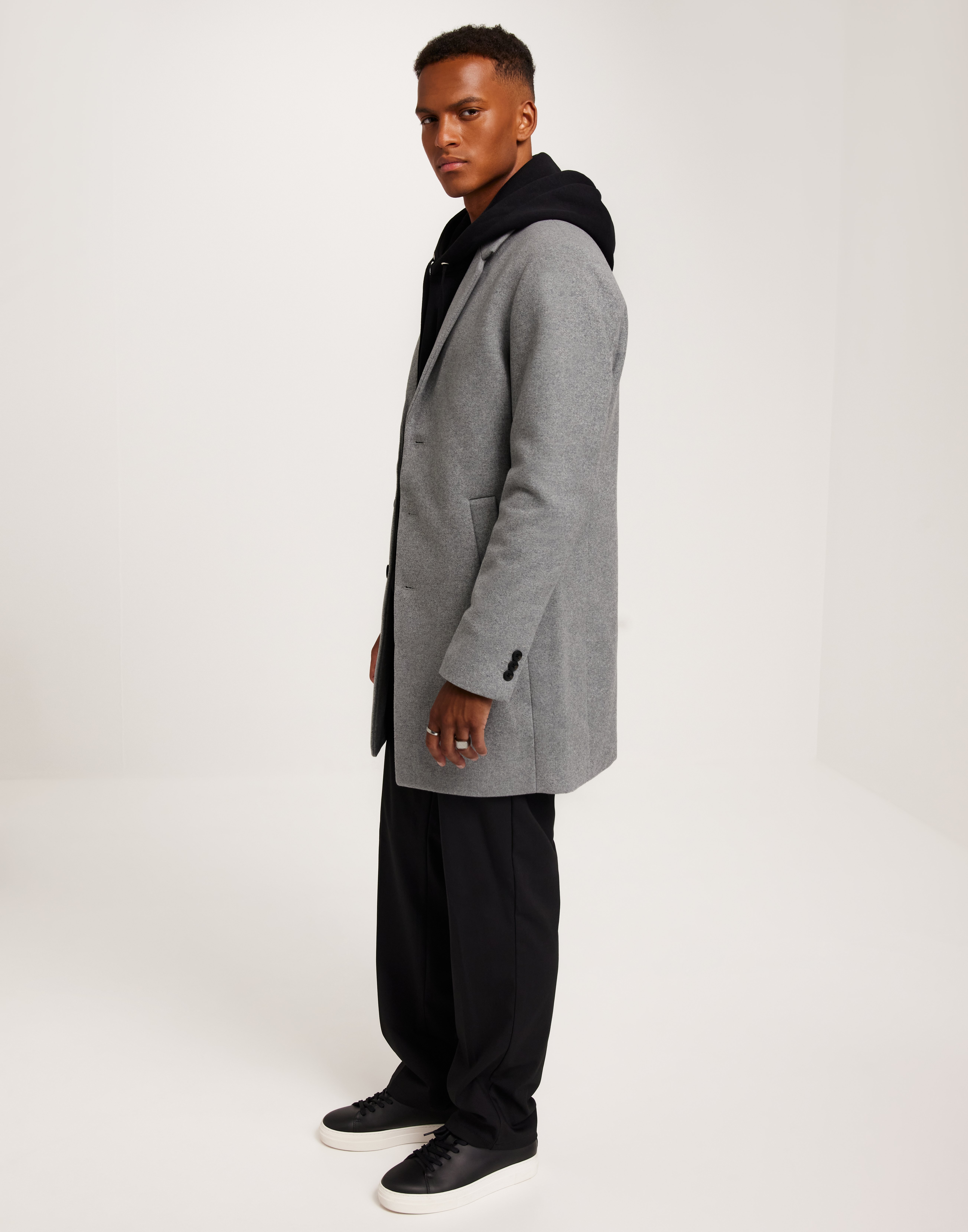 Jack & Jones Jjemorrison Wool Coat Sn Frakke Grå