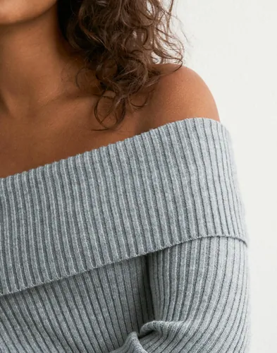 ONLY Onlkatia Ls Off Shoulder Knt stickade tröjor dam – bild 3