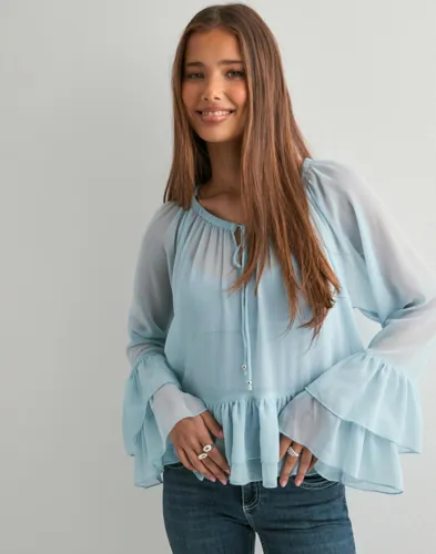 VERO MODA Vmcamille Ls Frill Top Wvn Exp blusar dam – bild 3