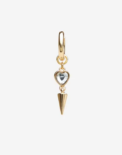 BOW19 - Guld - Heart Drop Earring