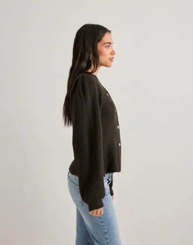 Pcsilly Ls Puff Knit Cardigan Noos 4