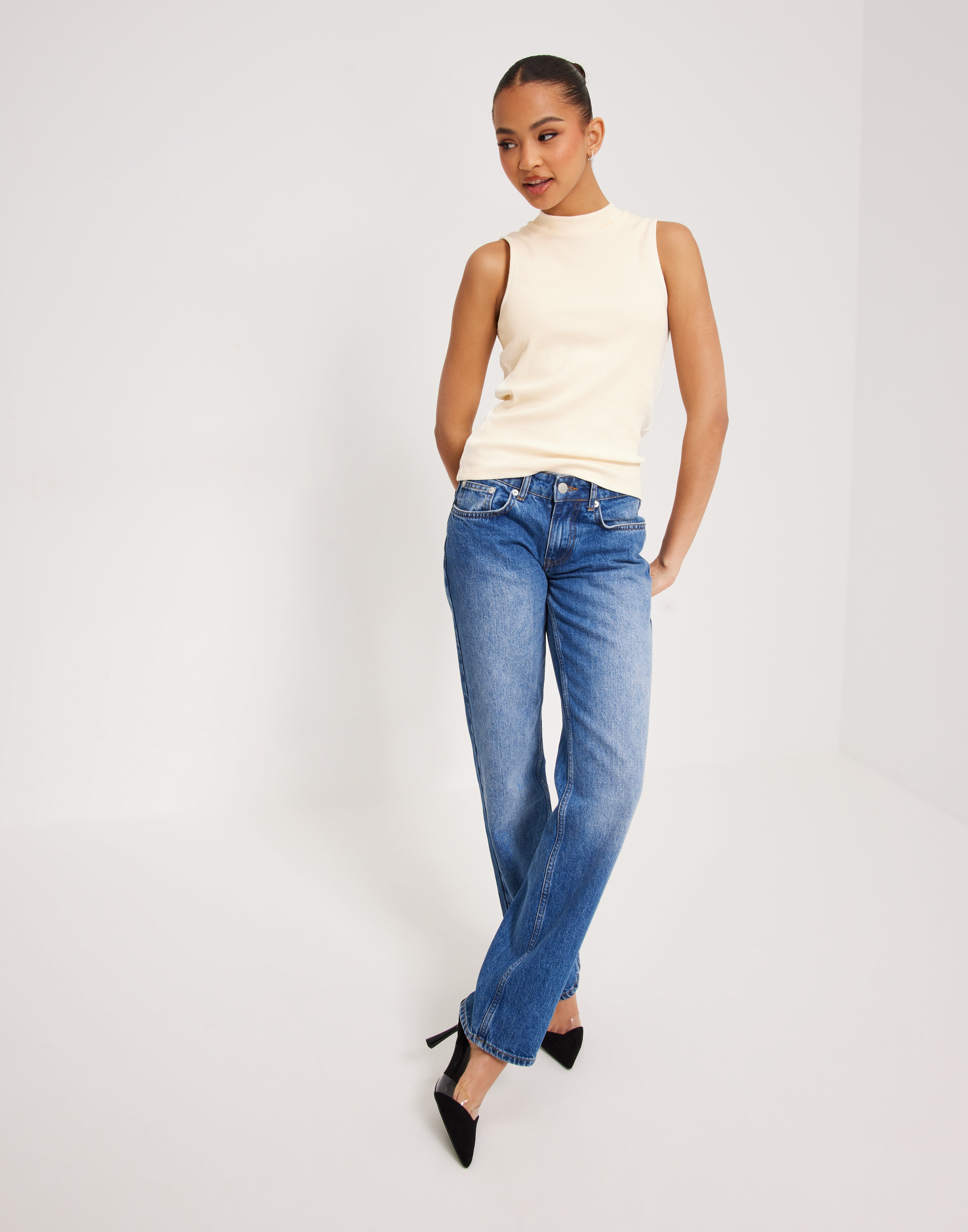 Débardeur Femme ONLY Onlnessa - 95% Coton, 5% élasthanne - Encolure Ronde, Coupe Courte - Basique Confortable