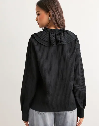 VERO MODA Vmkausa Flounce Ls Top Wvn Ga blusar dam – bild 3