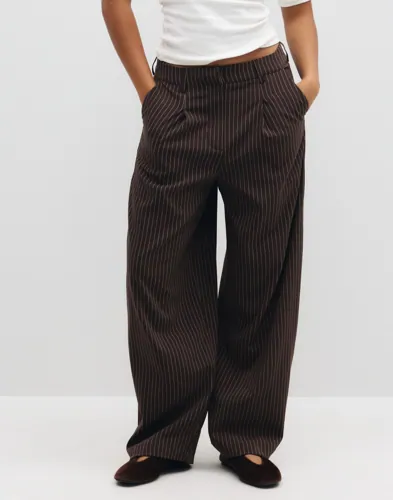 PIECES Pcanja Bosella Mw Barrel Pants Wvn chinos dam – bild 3