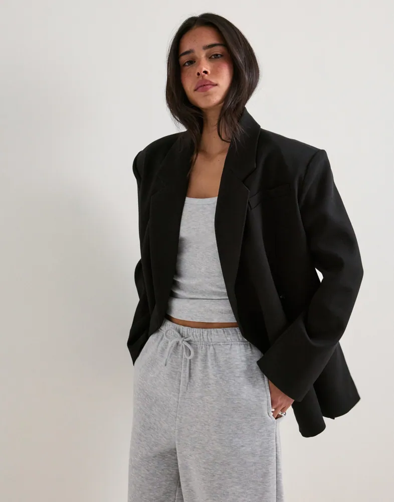 Vmelma Ls Oversized Slit Blazer