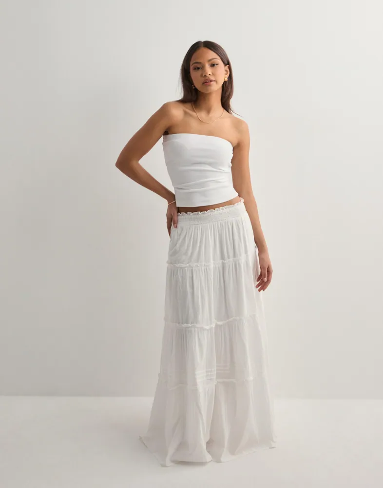 Buy Nelly Long Summer Skirt White