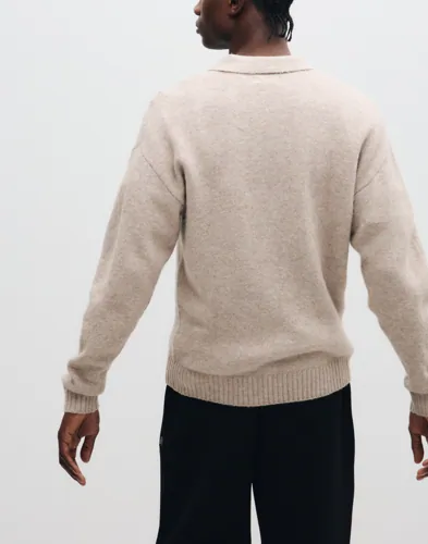JACK & JONES Jjesoho Ollie Knit Split Neck Sn Långärmad piké pikéer herr – bild 2