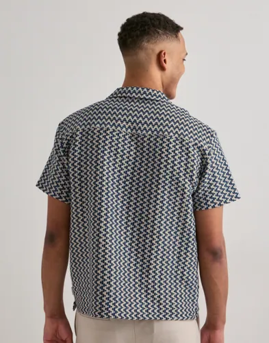 JACK & JONES Jormontauk Crochet Shirt Ss SA26 Ln Mönstrade skjortor herr – bild 6